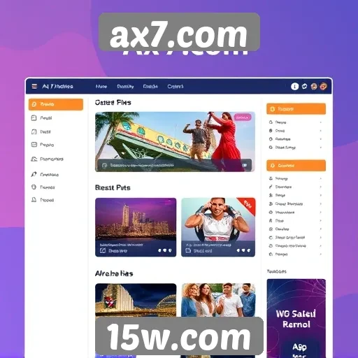 interface do usuário do ax7.com é amigável e intuitiva